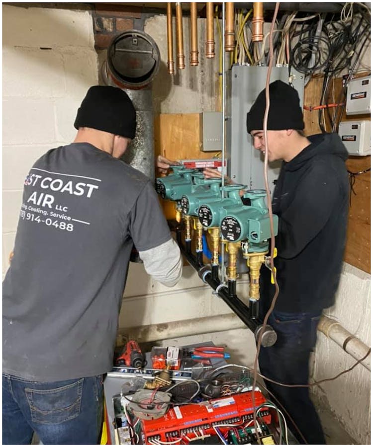 East Coast Air performing HVAC services in Hampstead NH